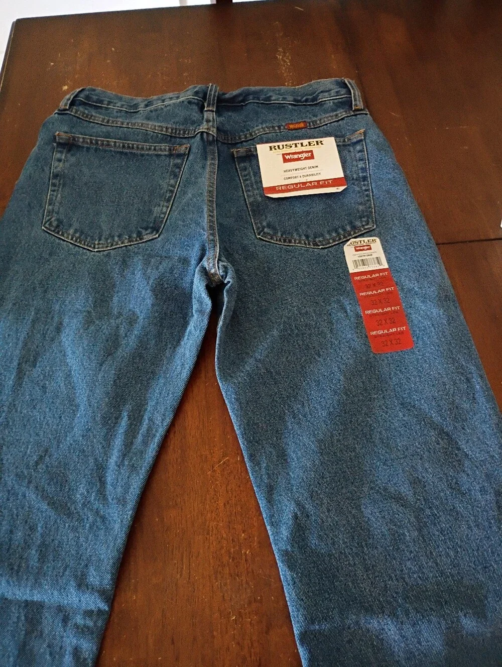 Wrangler Rustler Straight Leg Blue Denim Jeans